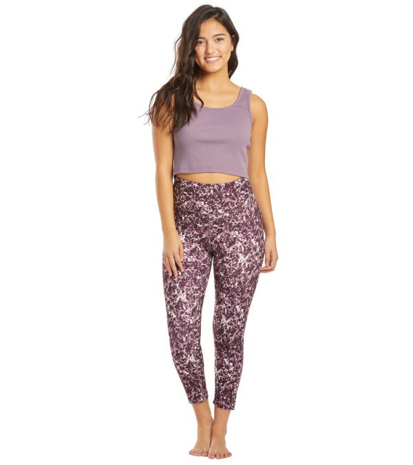 Balance Collection Opatek Lux High Waisted Printed Yoga Capris For Sale - Image 4