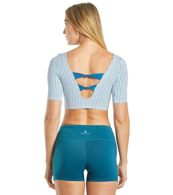 Body Glove Active Simply Me Sunshine Short Sleeve Crop Rashguard on Sale - Image 3