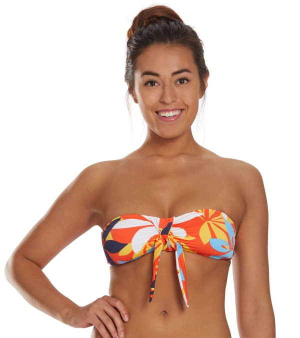 Hobie Bloomy Daze Bandeau Bikini Top Cheap